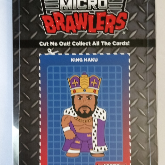 King Haku Micro Brawler Pro Wrestling Crate Exclusive WWF WWE WCW AEW ECW Meng - Picture 2 of 2